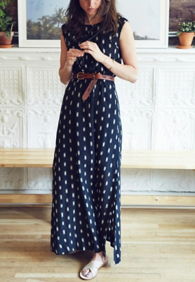 Madewell Dresses & Skirts - Madewell Ikat Brush Silk Maxi Sleeveless Dress